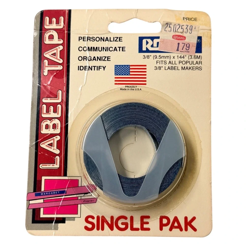 DYMO‎ Organizer 1610 Label Maker Gray Plastic Manual Embossing Tool Tape Roll